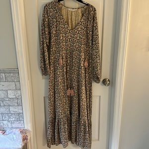 Roller Rabbit floral tassel maxi dress